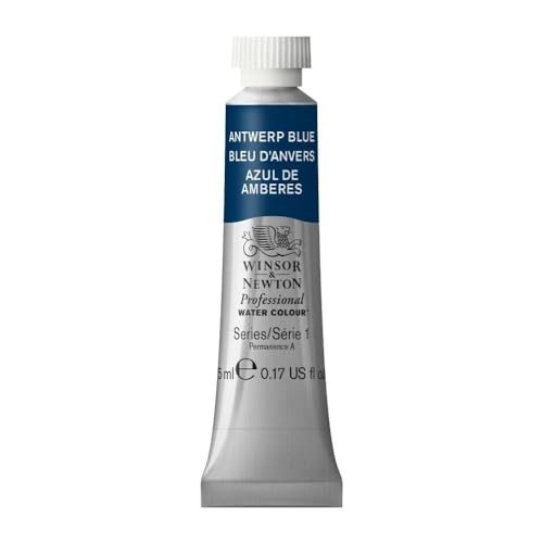 Winsor & Newton Professional Watercolor, 5ml (0.17-oz) Tube, Antwerp Blue