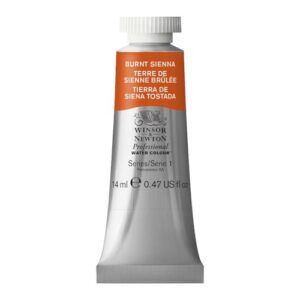 winsor & newton professional watercolor, 14ml (0.47-oz) tube, burnt sienna