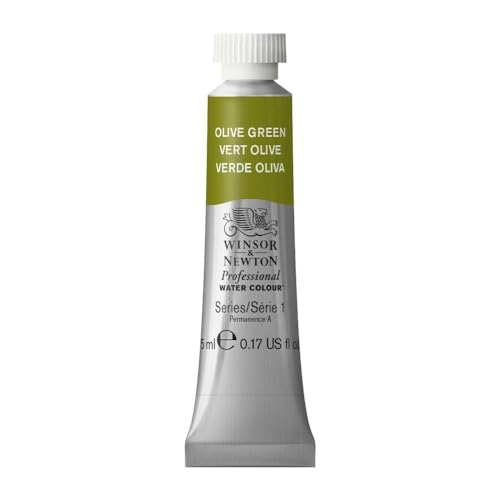 Winsor & Newton Professional Watercolor, 5ml (0.17-oz) Tube, Olive Green