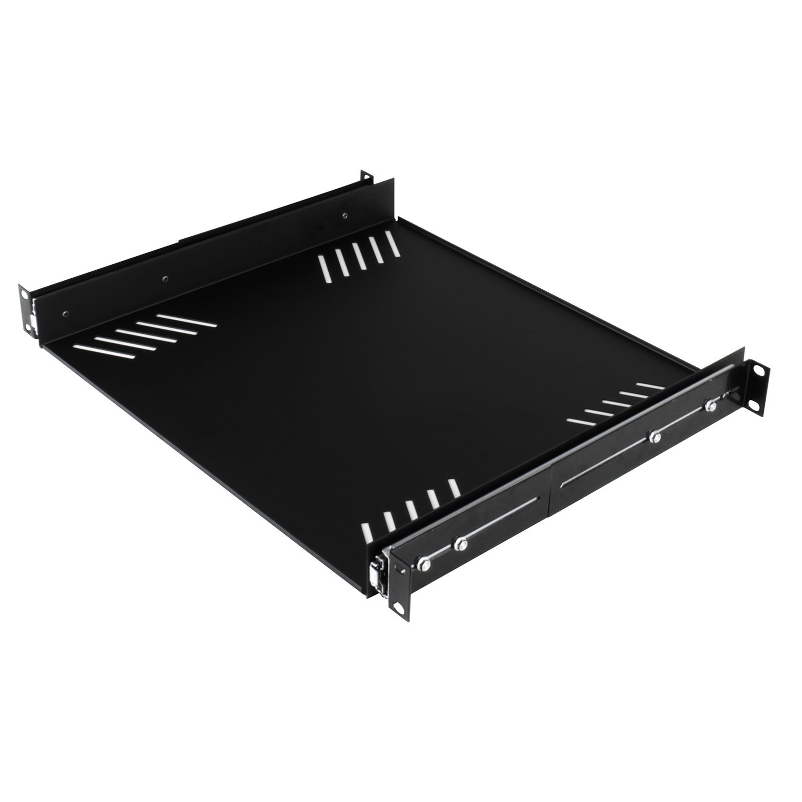 Penn Elcom R1290/1U Sliding Rack Tray (Audio, AV, IT, DJ) Equipment Shelf for 1 Rack Space up to 15 Inch Deep