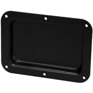 penn-elcom d2101k blank dish black 5" x 7"