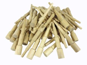 miller dowels 2x dowel pins 3 1/2" long 1/2" diameter cap birch (bag 40)