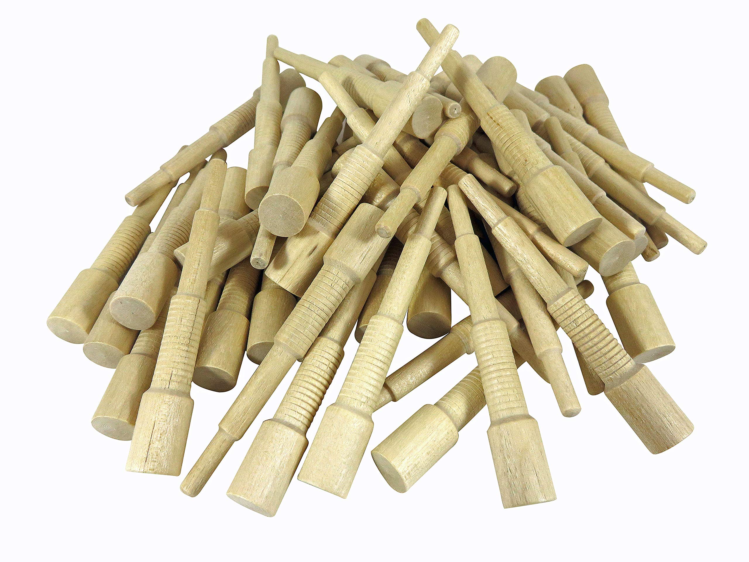 Miller Dowels 2X Dowel Pins 3 1/2" Long 1/2" Diameter Cap Birch (Bag 40)