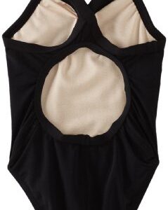 TYR Sport Girls' Solid Durafast Diamondback Swim Suit (Black, 24)