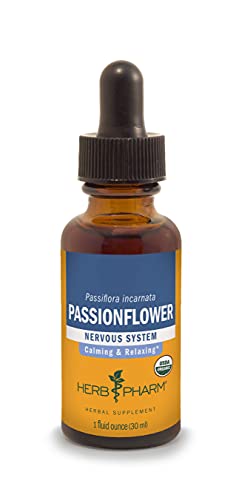 Herb Pharm Certified Organic Passionflower Extract for Mild and Occasional Anxiety - 1 Ounce