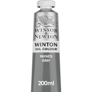 winsor & newton winton oil color, 200ml (6.75-oz) tube, payne's gray