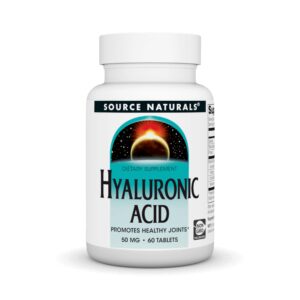 Source Naturals Hyaluronic Acid, 50mg, 60 Tablets