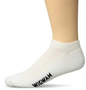 wigwam cool-lite low-cut f6109 sock, white - lg