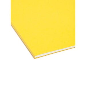 Smead Interior File Folder, 1/3-Cut Tab, Letter Size, Yellow, 100 per Box (10271)