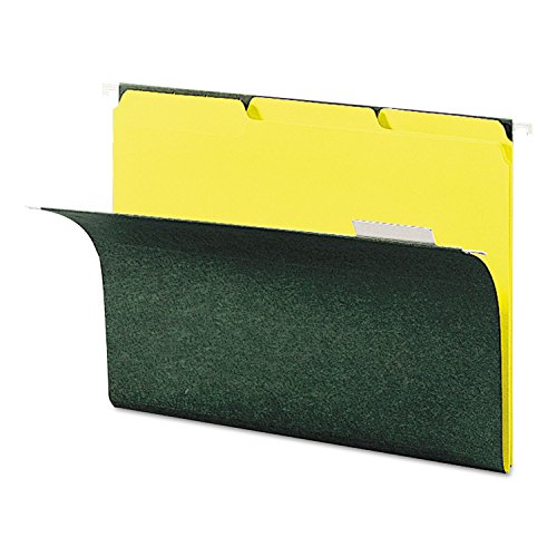 Smead Interior File Folder, 1/3-Cut Tab, Letter Size, Yellow, 100 per Box (10271)