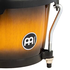 Meinl Percussion Bongos Hand Drum Set 6.75" and 8" with Hardwood Shells and Tuning Key — NOT Made in China — Headliner Series, 2-Year Warranty, Vintage Sunburst (HB100VSB)