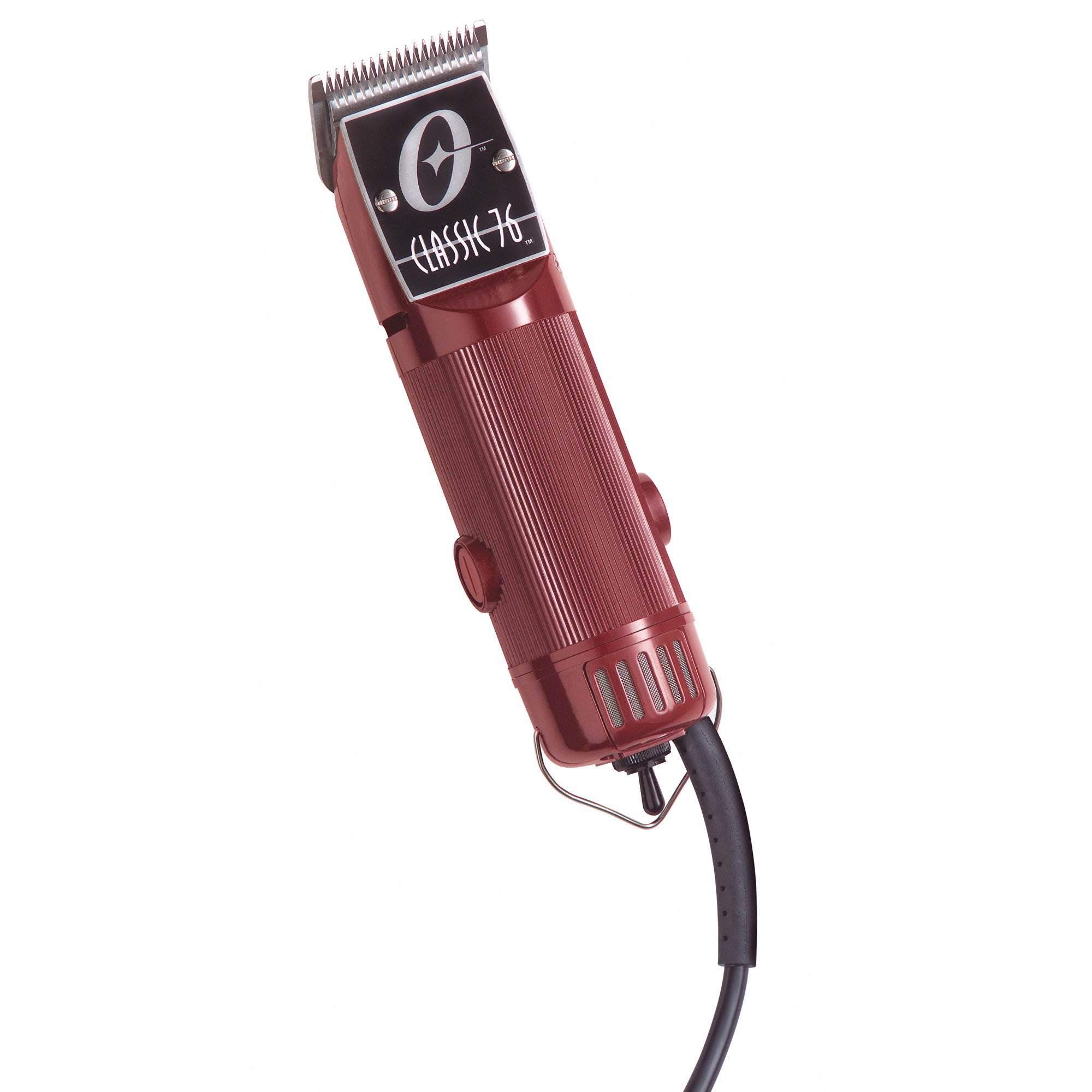 Oster Professional Hair Clippers, Classic 76 for Barbers and Hair Cutting with Detachable Blade, Burgundy