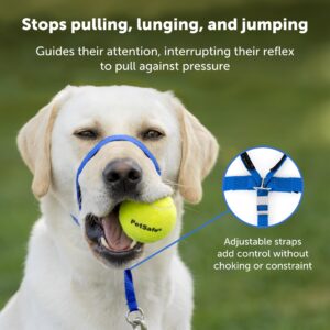 PetSafe Gentle Leader No-Pull Dog Headcollar - The Ultimate Solution to Pulling - Redirects Your Dog's Pulling for Easier Walks - Helps You Regain Control - Large, Royal Blue