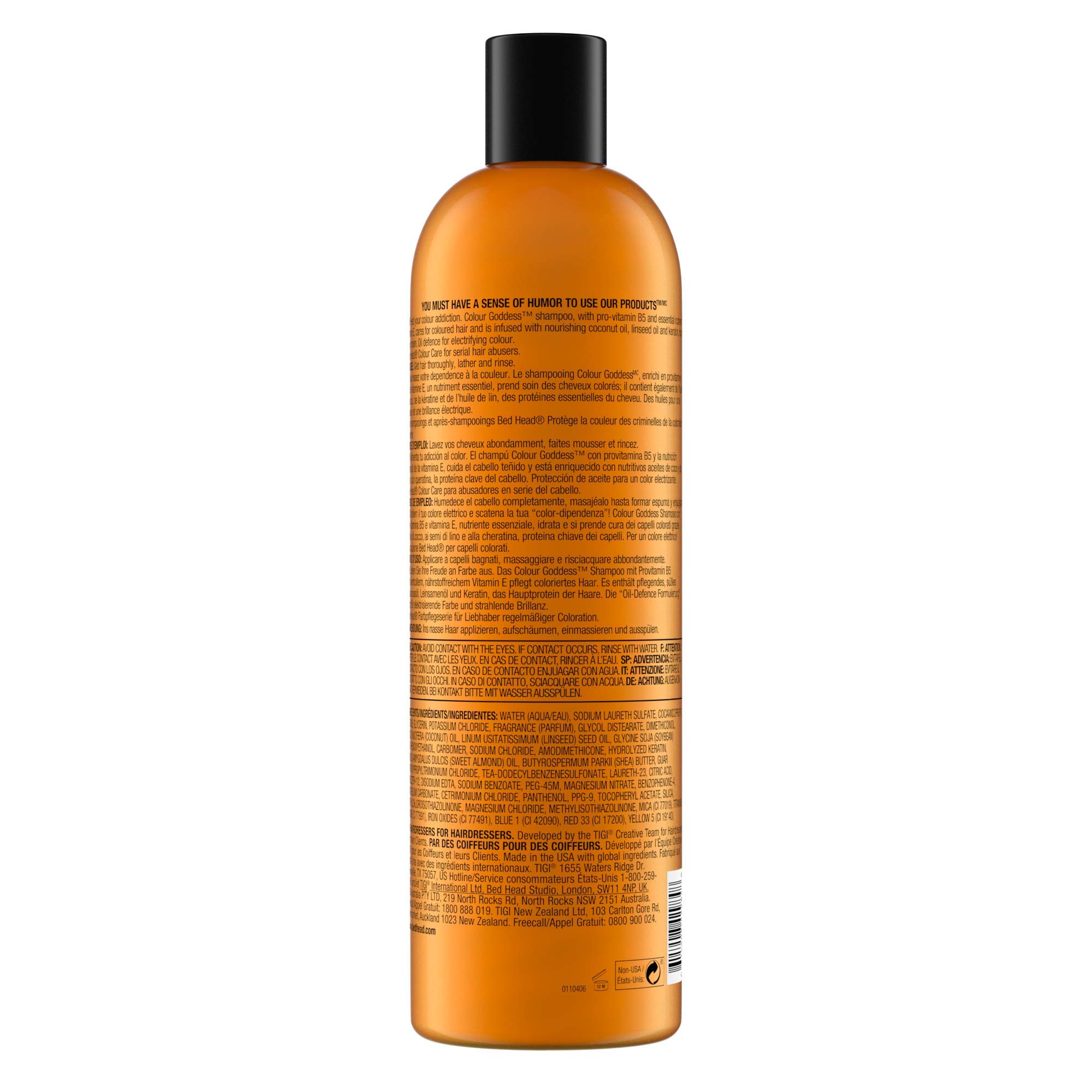 TIGI Bed Head Colour Combat Colour Goddess Shampoo, 25.36 Fl Oz