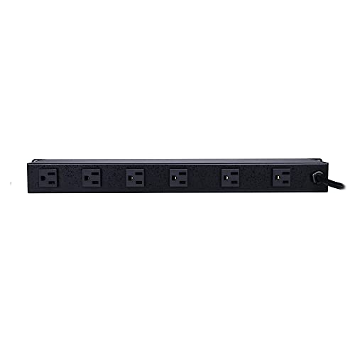 CyberPower CPS1215RMS Rackmount Surge Protector, 120V/15A, 12 Outlets, 15 ft Power Cord, 1U Rackmount