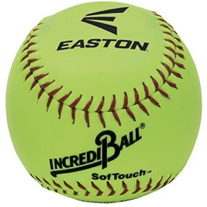 easton | incredi-ball 12" neon soft touch softballs | ea. price | 12 case packs qtys