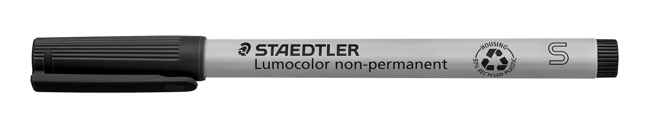 Staetdler Lumograph Non-Permanent Wet Erase Marker Pen, Low Odor Colored Markers, 8 Pack Assorted Colors, 311-WP8