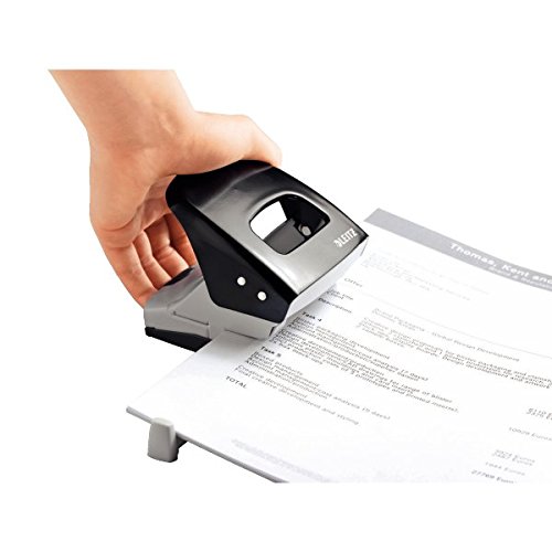 Leitz Hole Punch, 30 Sheets, Guide Bar with Format Markings, Metal, NeXXt Range, 50080095 - Black