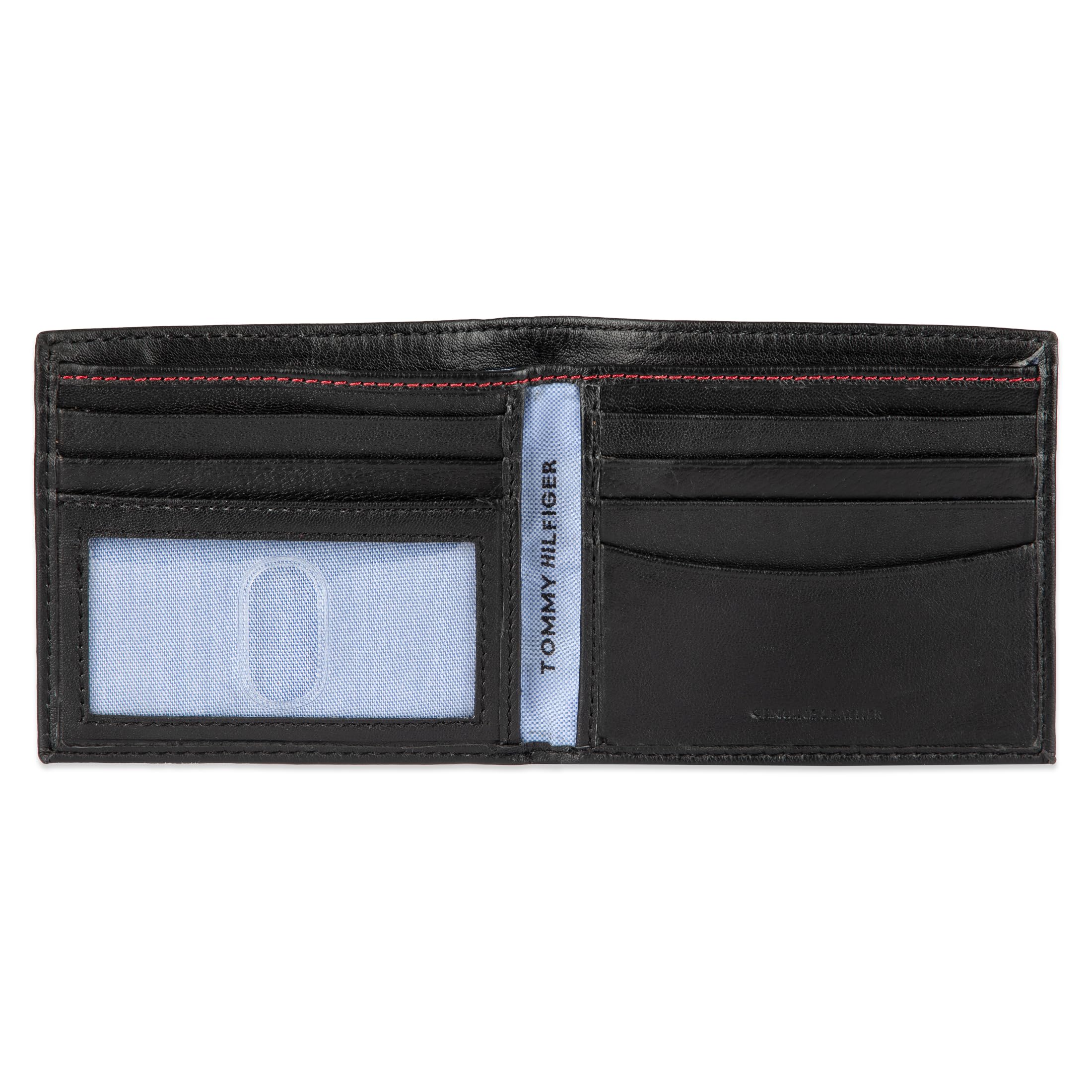 Tommy Hilfiger Men's Leather Wallet- Bifold With RFID Technology