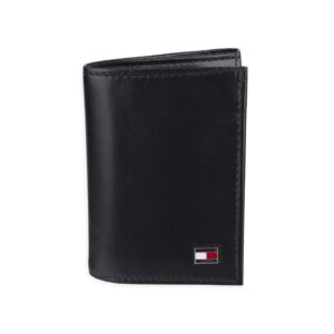 tommy hilfiger men's leather trifold wallet