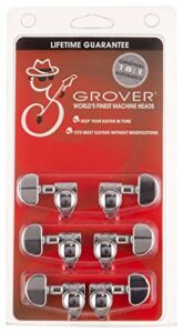 grover sperzel locking 3 on a side kigh polished nickle plated with mounting parts machine heads (102-18c)