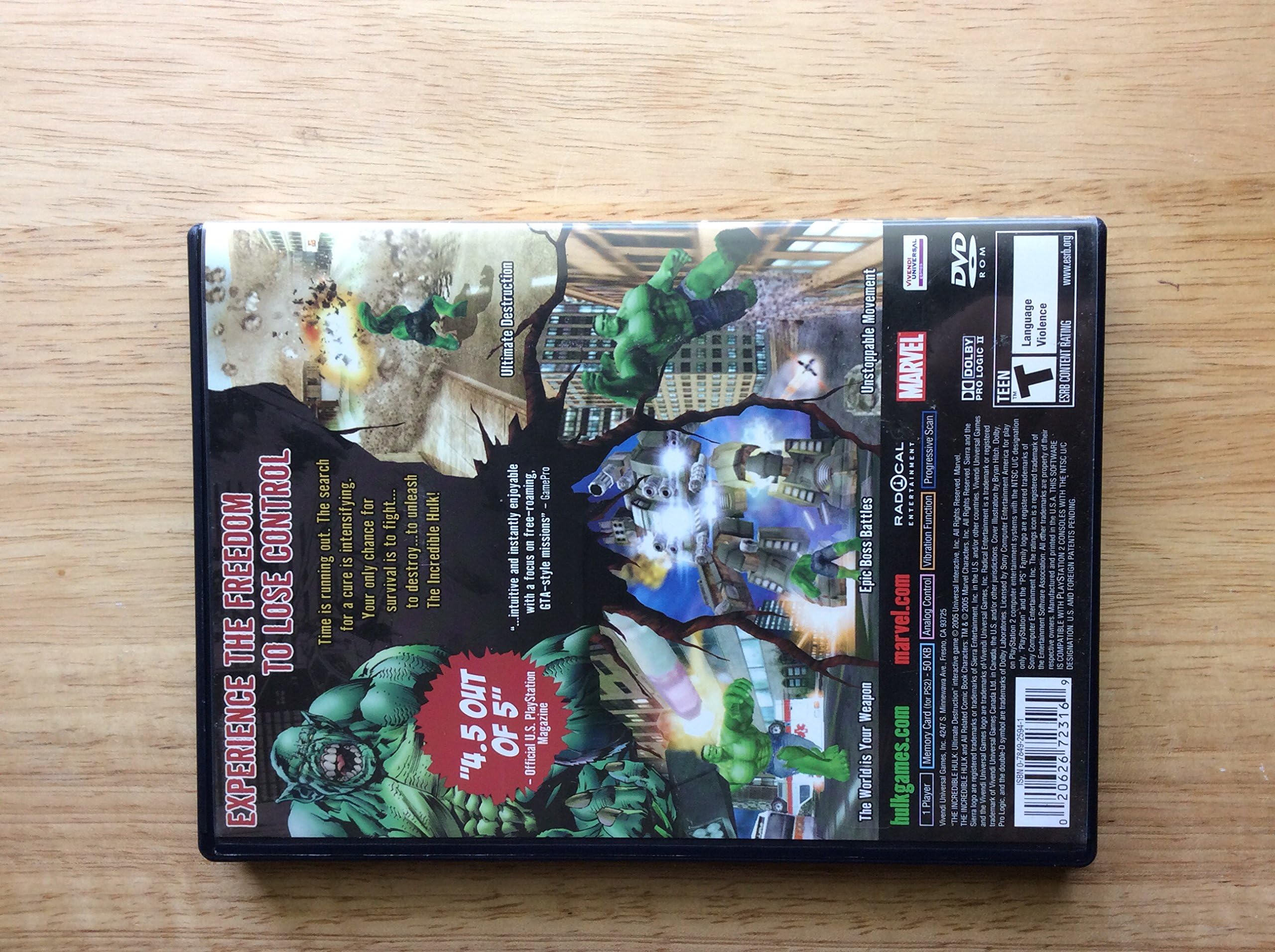 The Incredible Hulk: Ultimate Destruction - PlayStation 2