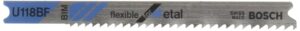 bosch u118bf 5-piece 3-1/8 in. 11-14 progressive tpi flexible for metal u-shank jig saw blades