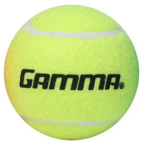 gamma bag of pressureless tennis balls - sturdy & reuseable mesh bag with drawstring for easy transport - bag-o-balls (18-pack of balls, yellow)