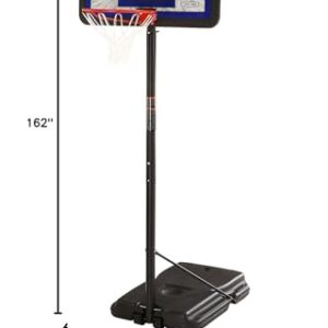 Lifetime Height Adjustable Portable Basketball System, 44 Inch Backboard