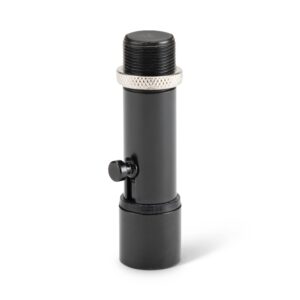 On-Stage QK-2B Quik-Release Mic Adapter (For Quick, Easy Microphone Interchange, Screwless Mount with Push-Button Release and Click-Together Connection, 5/8"-27 Threading, Shock Absorbent, Black.