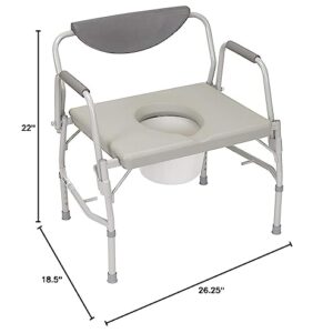 Drive Medical Commode, 1 Count (Pack of 1), Grey