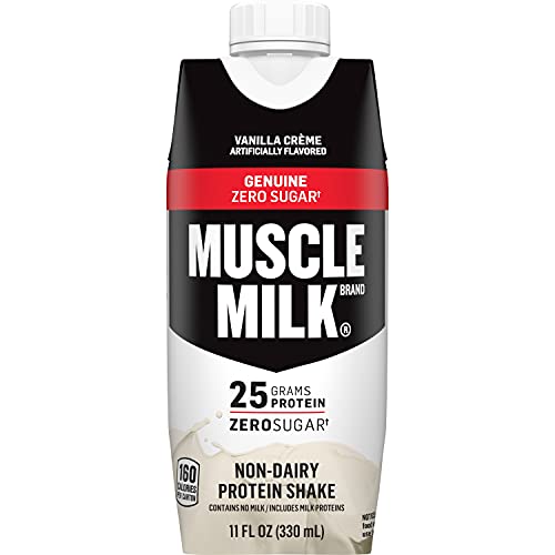 Muscle Milk Genuine Protein Shake, Vanilla Crème, 25g Protein, 11 Fl Oz (Pack of 4)