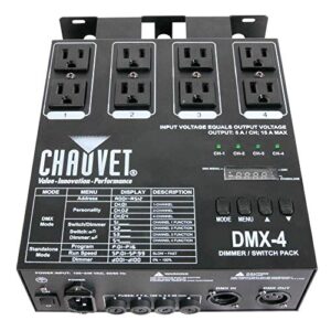 chauvet dj led lighting, silver (dmx-4)