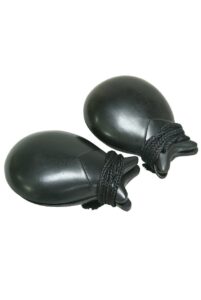 castanets, 2 5/8, ebony, pair - dobani