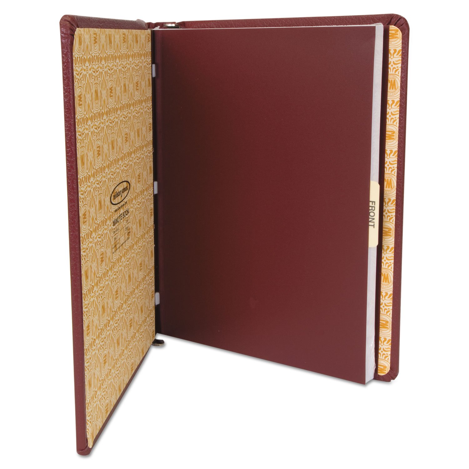 Wilson Jones Minute Book, Binder Only, Letter Size, 250 Page Capacity, Imitation Leather, Red (W396-11)