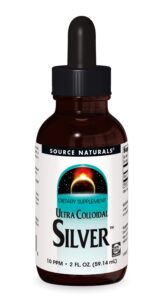 source naturals ultra colloidal silver - liquid supplement for immune system support - 2 oz