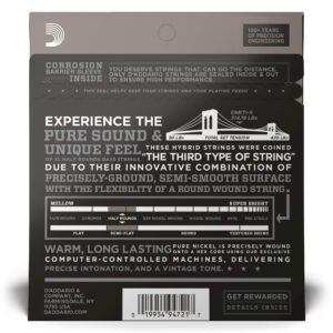 D'Addario XL Half Rounds Bass Guitar Strings - ENR71-5 - 5 String - Long Scale - Regular Light, 45-130