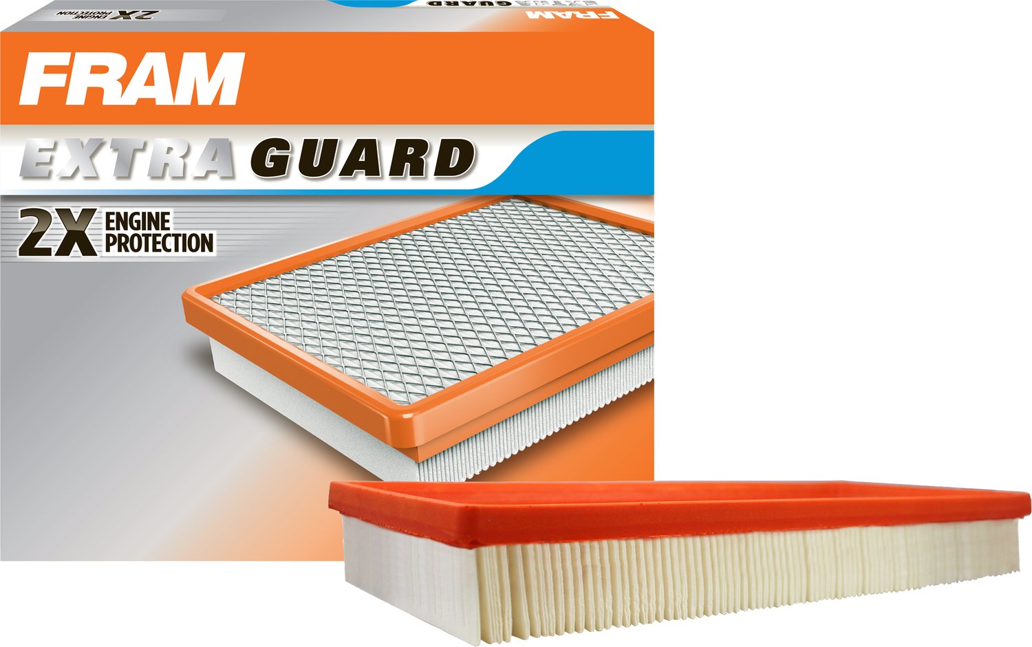 FRAM Extra Guard Flexible Rectangular Panel Engine Air Filter Replacement, Easy Install w/Advanced Engine Protection and Optimal Performance, CA6366