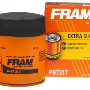 FRAM Extra Guard PH7317, 10K Mile Change Automotive Replacement Interval Spin-On Engine Oil Filter for Select Vehicle Models