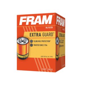 FRAM Extra Guard PH7317, 10K Mile Change Automotive Replacement Interval Spin-On Engine Oil Filter for Select Vehicle Models