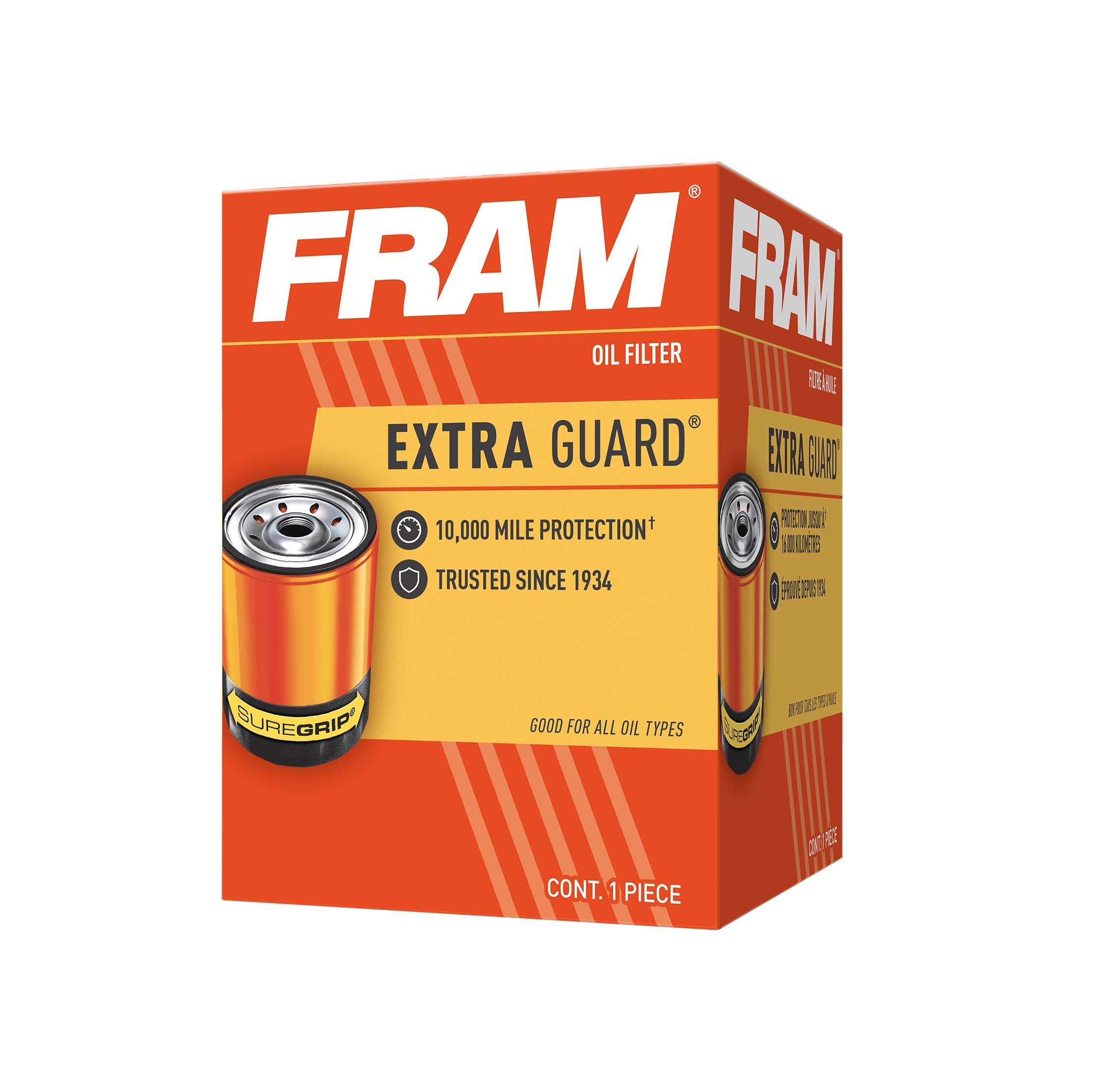 FRAM Extra Guard PH7317, 10K Mile Change Automotive Replacement Interval Spin-On Engine Oil Filter for Select Vehicle Models