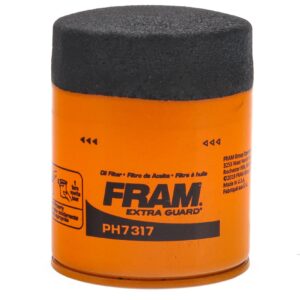 FRAM Extra Guard PH7317, 10K Mile Change Automotive Replacement Interval Spin-On Engine Oil Filter for Select Vehicle Models