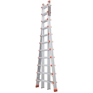 Little Giant Ladders, SkyScraper, M21, 11-21 Foot, Stepladder, Aluminum, Type 1A, 300 lbs Weight Rating, (10121),Gray