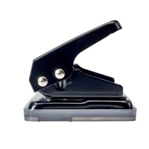 Rexel Student 2 Hole Punch, 8 Sheet Capacity, Adjustable Guide Bar, Metal, Assorted Colours, 62061