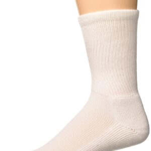 Thorlos Unisex GX Golf Padded Crew Sock, White, Medium