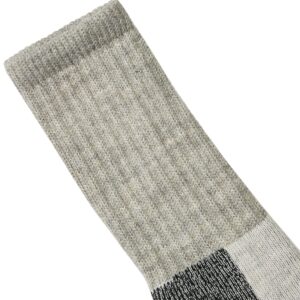 Thorlos Unisex KLT Hiking Thick Padded Crew Sock, Grey, XLarge