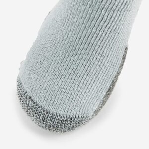 thorlos mens Kx Max Cushion Crew Hiking Socks, Grey, Large US