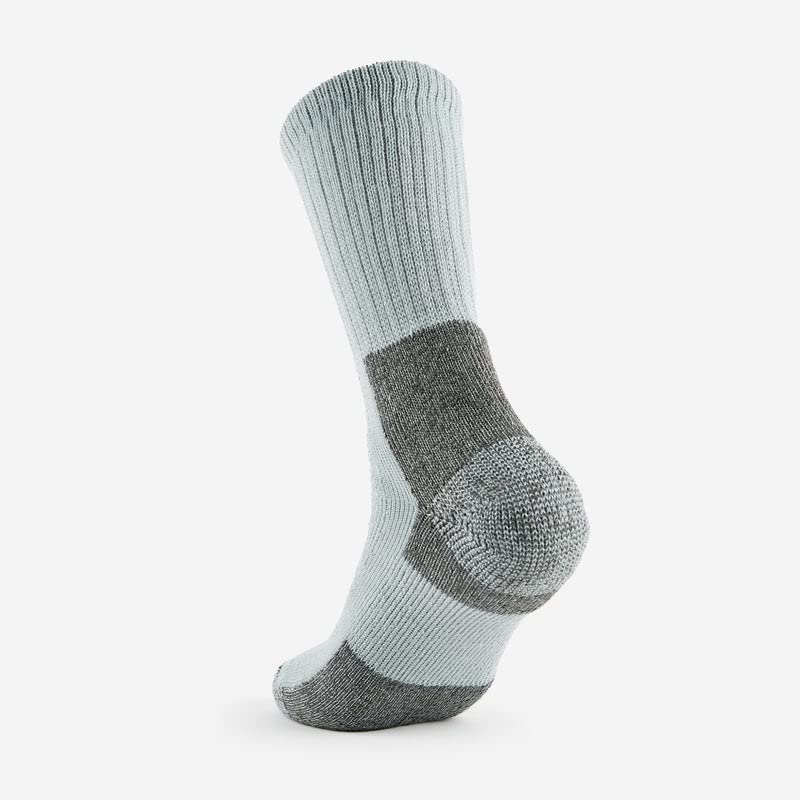 thorlos mens Kx Max Cushion Crew Hiking Socks, Grey, Large US