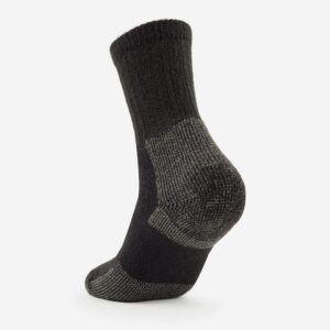 thorlos mens Kx Max Cushion Crew Hiking Socks, Black, Large US