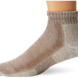 Thorlos Unisex LTHMX Light Hiking Thick Padded Ankle Sock, Walnut, Large